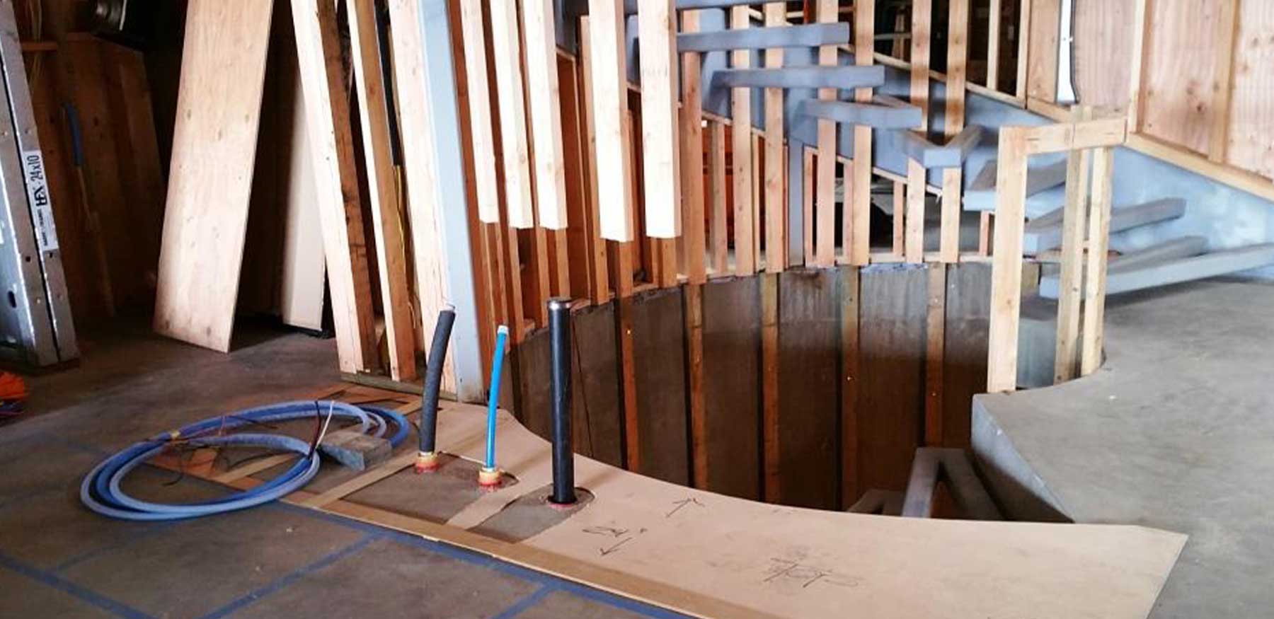 Curved reef aquarium phase 1